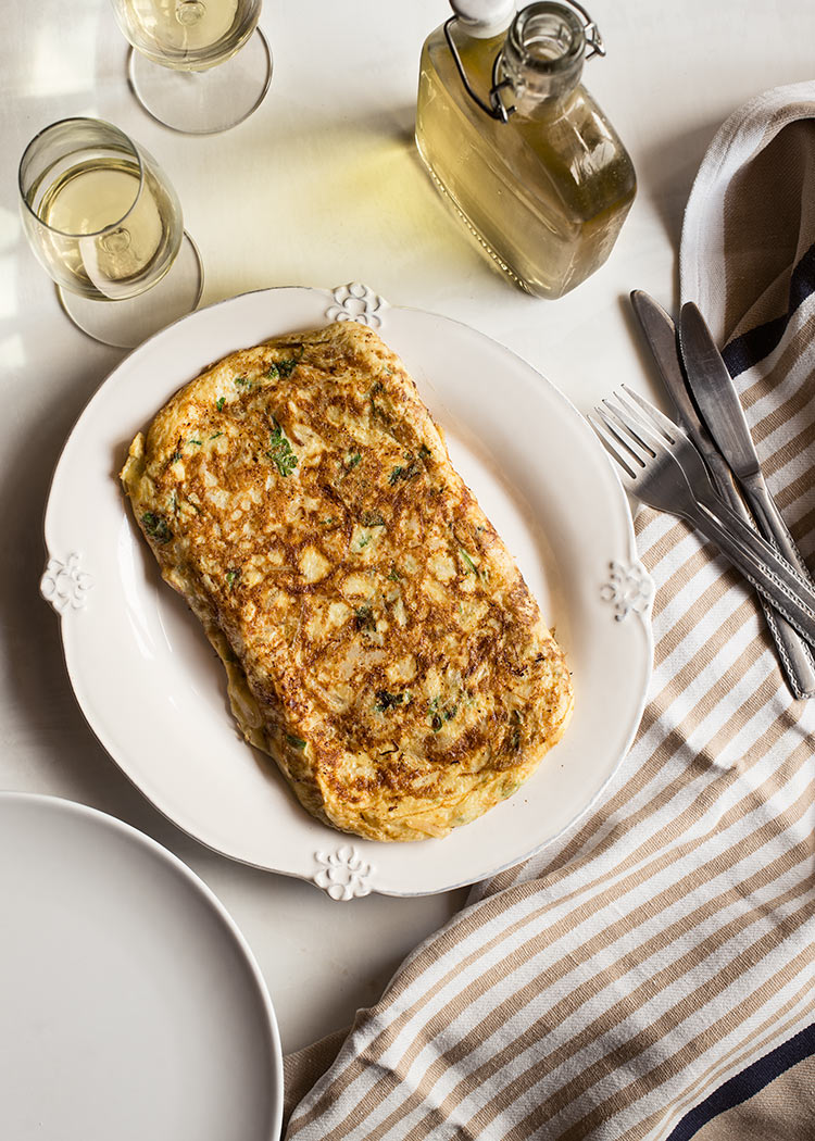 Tortilla de bacalao