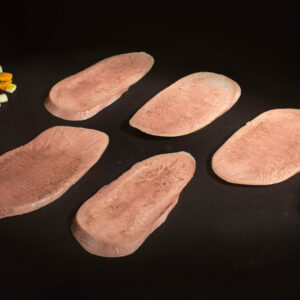 Lengua cocida filetes